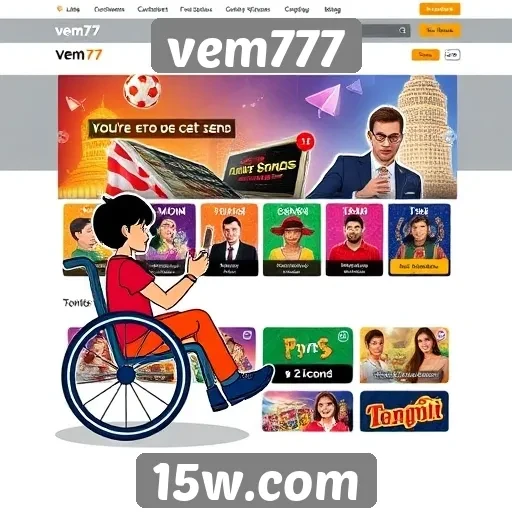 Acessibilidade no site vem777 para usuários